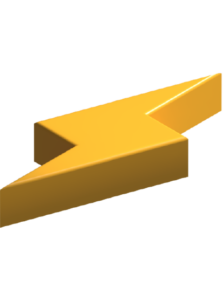 3D Icon von MP Elektro in gelb