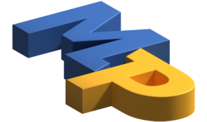 3D Logo von MP Elektro klein